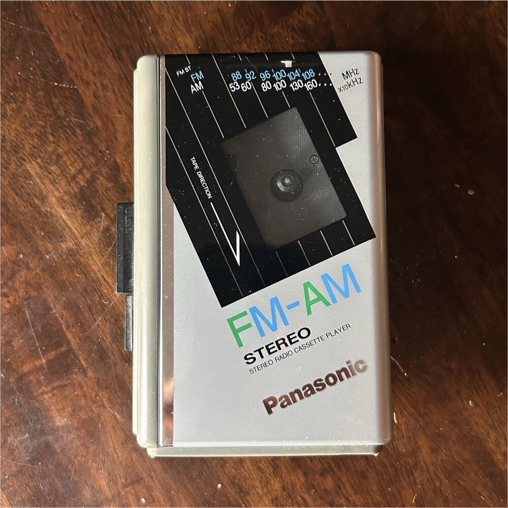 Panasonic RQ-V66A AM/FM Stereo Cassette Player Walkman Headphone Jack Tested